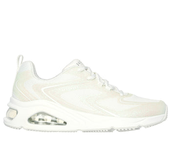 Sneakers bianche da donna con suola ad aria e glitter Skechers Tres-Air Uno - Glit-Airy, Brand, SKU s312000526, Immagine 0